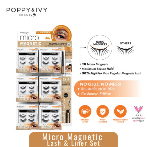 POPPY & IVY BEAUTY Mercy Micro Magnetic Lash & Liner Set Maximum Secure Hold