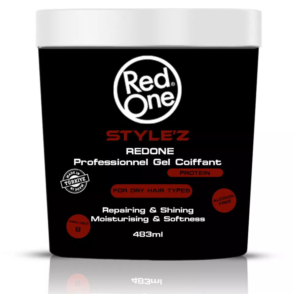 RedOne Dry Hair Gel Protein Repairing & Shining Moisturising & Softness 483ml