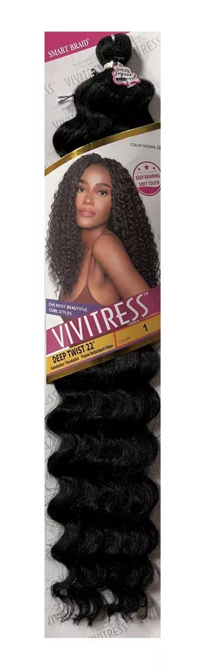 Smart Braid Vivitress Deep Twist Bulk hair 22"