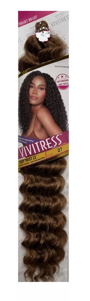 Smart Braid Vivitress Deep Twist Bulk hair 22"