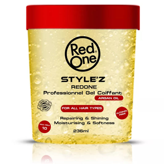 Red One Style'z Professional Hair Argan Oil Gel 236Ml