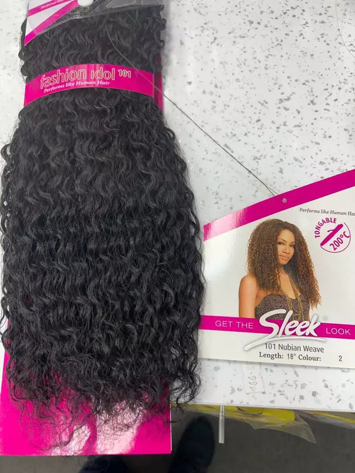 Sleek Fashion Idol 101 Nubian weave 18"