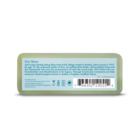 Shea Moisture Coconut & Cactus Water Quench & Refresh Bar Soap 8 oz