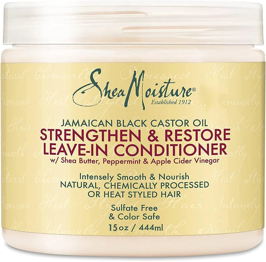 Shea Moisture Leave in Conditioner with Jamaican Black Castor Oil 15Oz