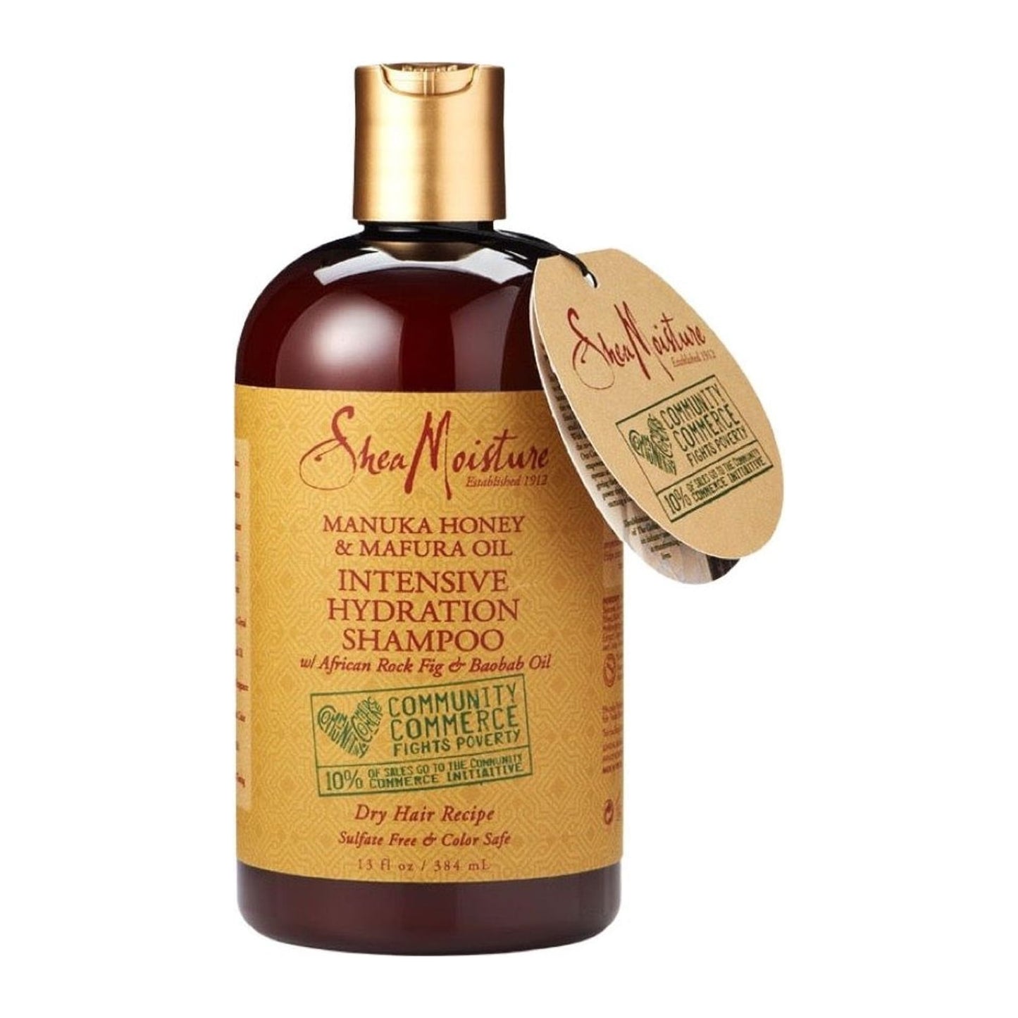 Shea Moisture Manuka Honey & Mafura Oil Intensive Hydration Shampoo 13oz (384ml) bottle