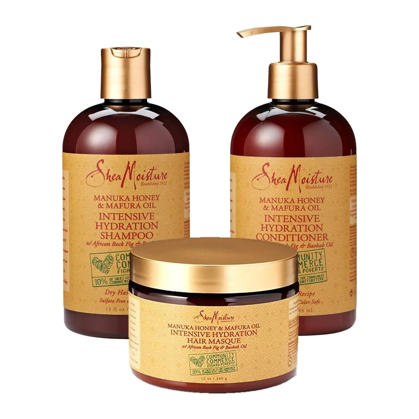 Shea Moisture Manuka Honey & Mafura Oil Intensive Hydration Shampoo 384ml bottle