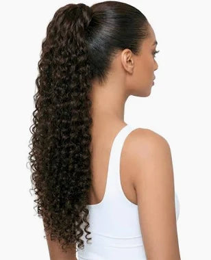 Kuknus Human Hair Peruvian Pony Pro Wrap Ponytail - Beach Wave 24"