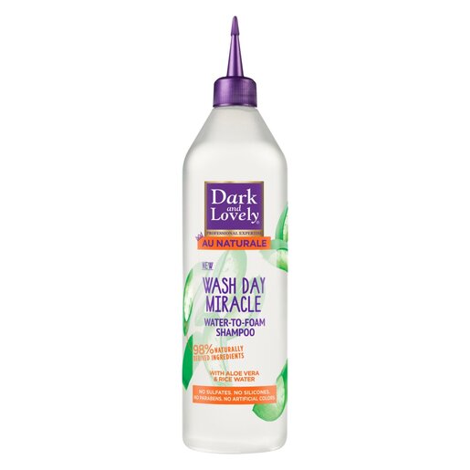 Dark & Lovely Au Naturale Wash Day Miracle Water To Foam Shampo 500ml | Shop at CC Hair & Beauty UK