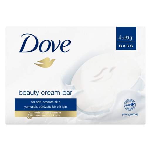 Dove Original White Beauty Soap 4 x 90g