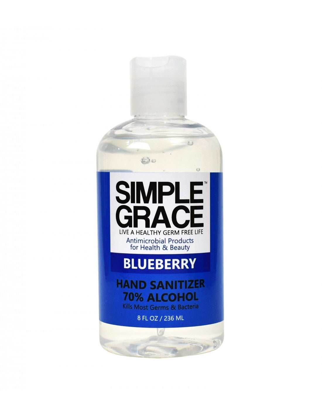 Simple Grace Blueberry Hand Sanatizer 70% Alcohol 236ml