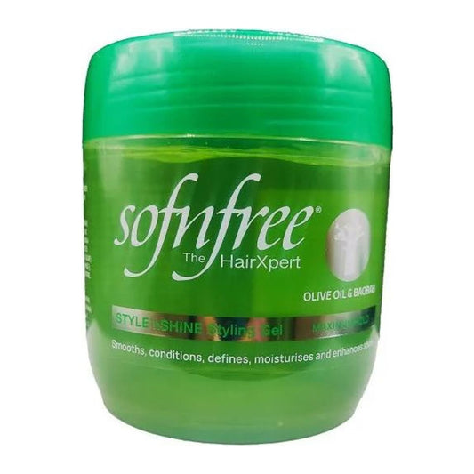 Sof N Free Olive & Baobab Styling Gel 500ml tub for nourishing hold on all hair types