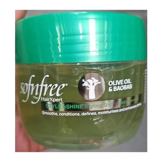 Sof N Free Olive Oil & Baobab Styling Gel 250ml hair styling product