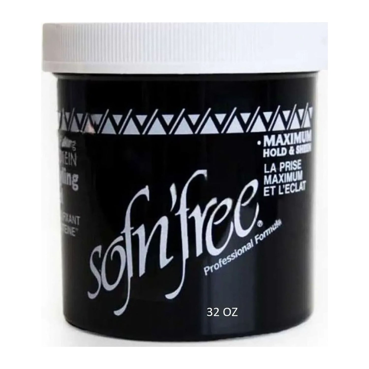 Sof N Free Protein Formula Styling Gel Black 1000ml container