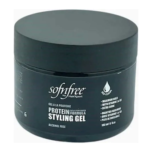 Sof N Free Protein Styling Gel alcohol-free non-flaking hair gel pack