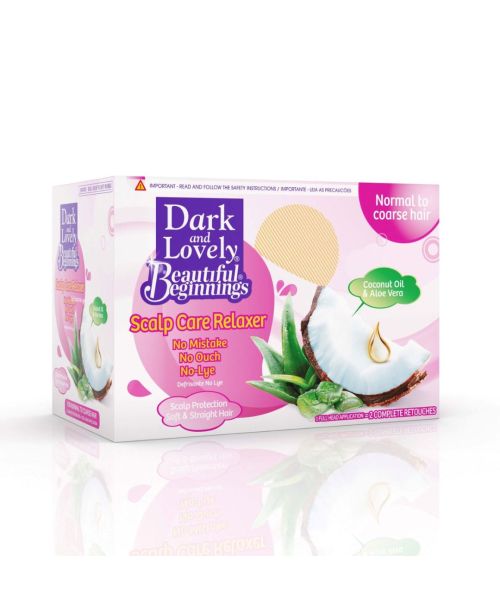 Dark And Lovely Beautiful Beginnings Soft'N Straight No-Lye Relaxer Normal Hair