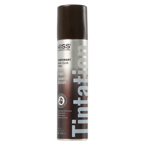 Red By Kiss Tintation Temporary Hair Color Spray in Darkest Brown TCS02