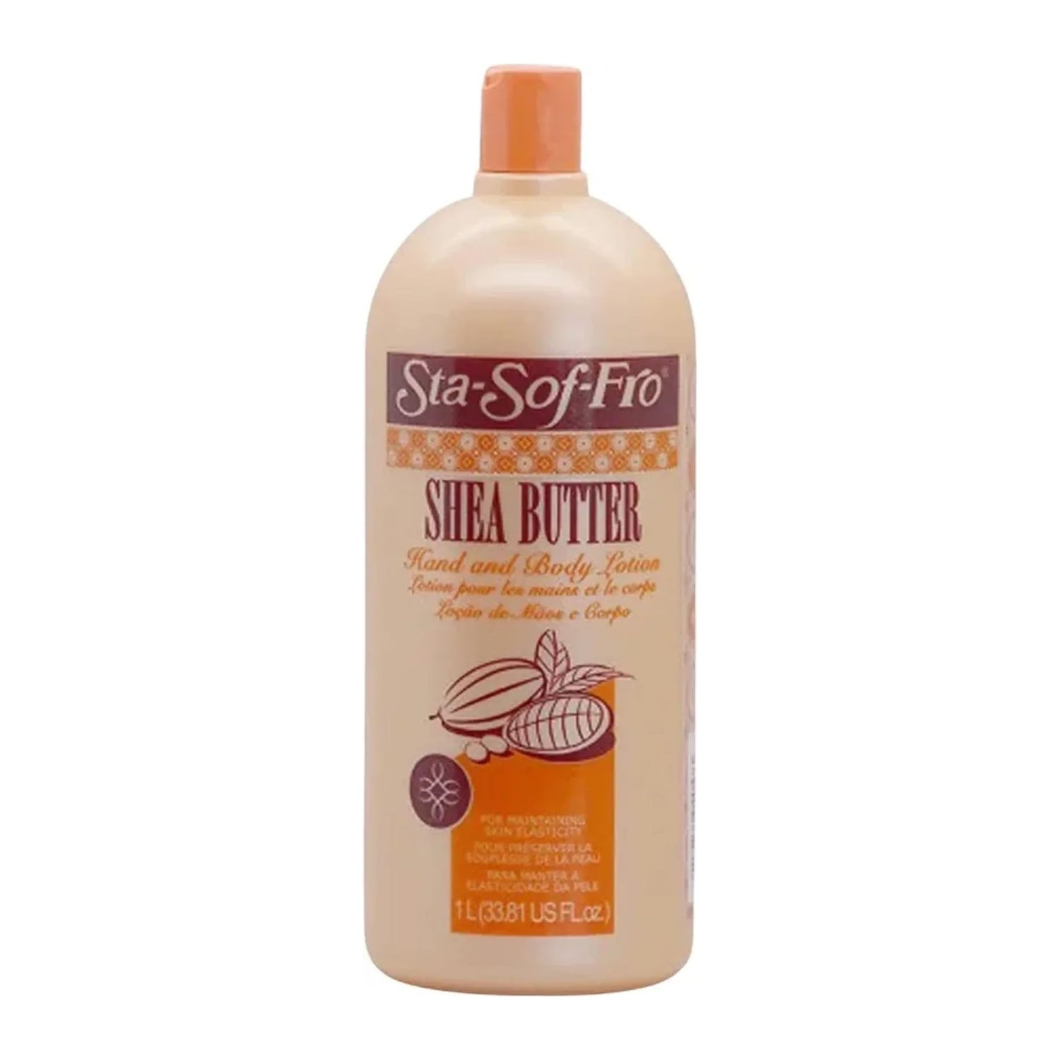 Sta Sof Fro Shea Butter Hand and Body Lotion 33.8oz 1 litre bottle