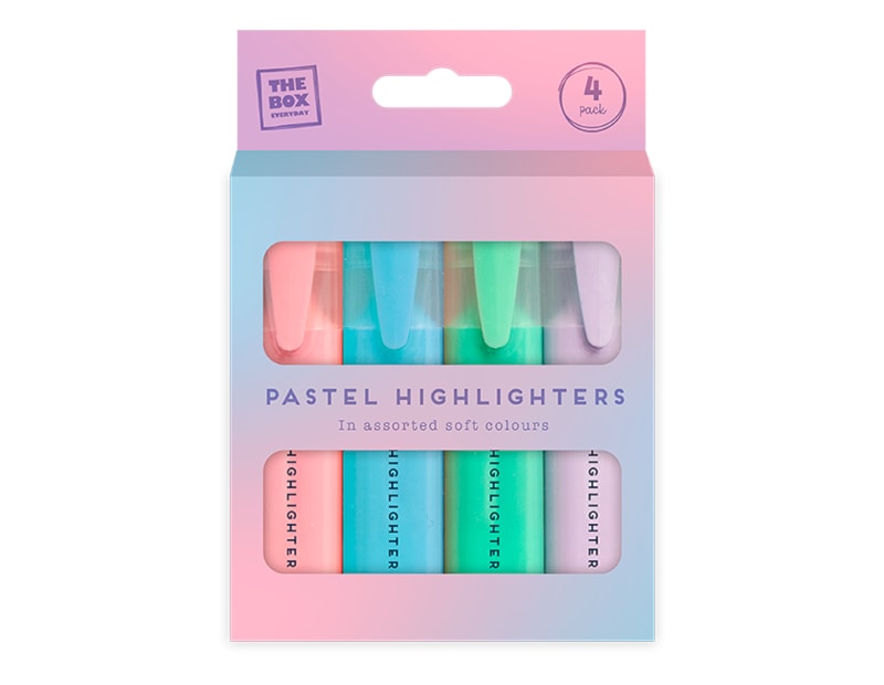 Pastel Highlighters 4pk