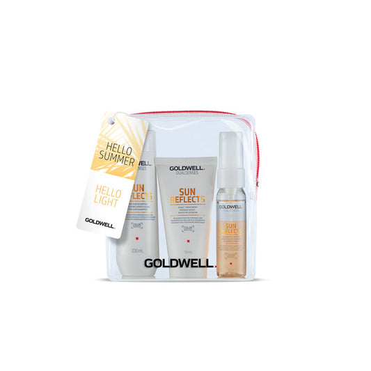 Goldwell Dualsenses Sun Reflects Travel Size Set: Shampoo 100ml, Mask 50ml, Sprey 30ml