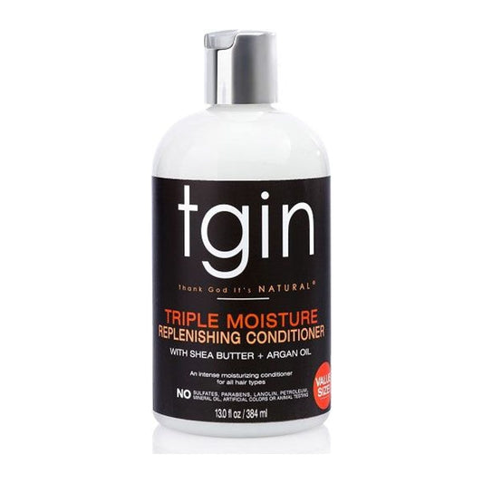 TGIN Replenishing Conditioner For Natural Hair 384ml bottle with shea butter and sweet almond oil