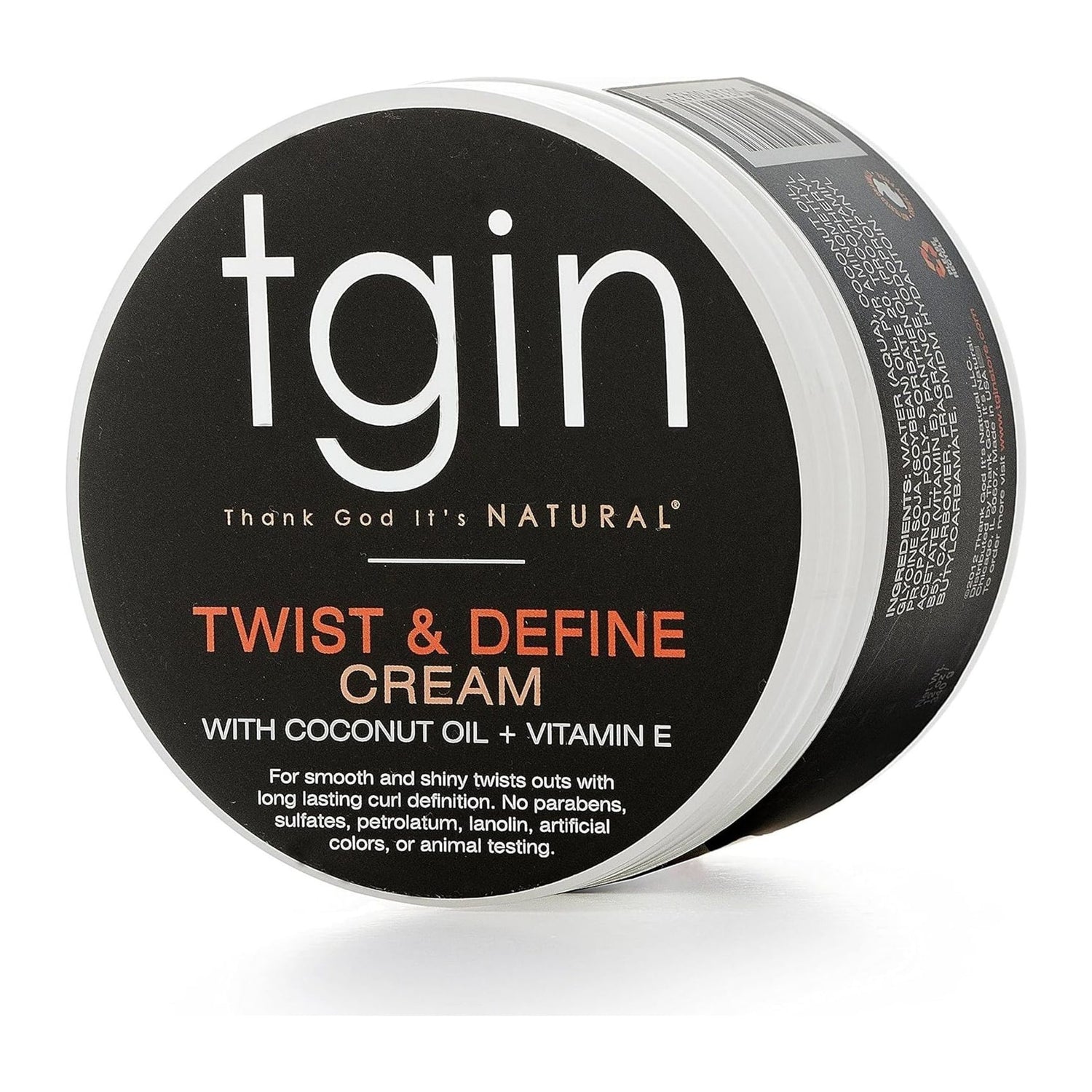 TGIN Twist And Define Cream 12oz jar for curly and coily hair