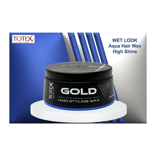 Totex Gold Hair Styling Wax 150ml tub for strong flexible hold