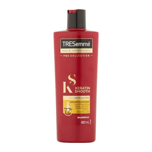 TRESemmé Keratin Seal Smooth Shampoo 400ml bottle for frizzy hair