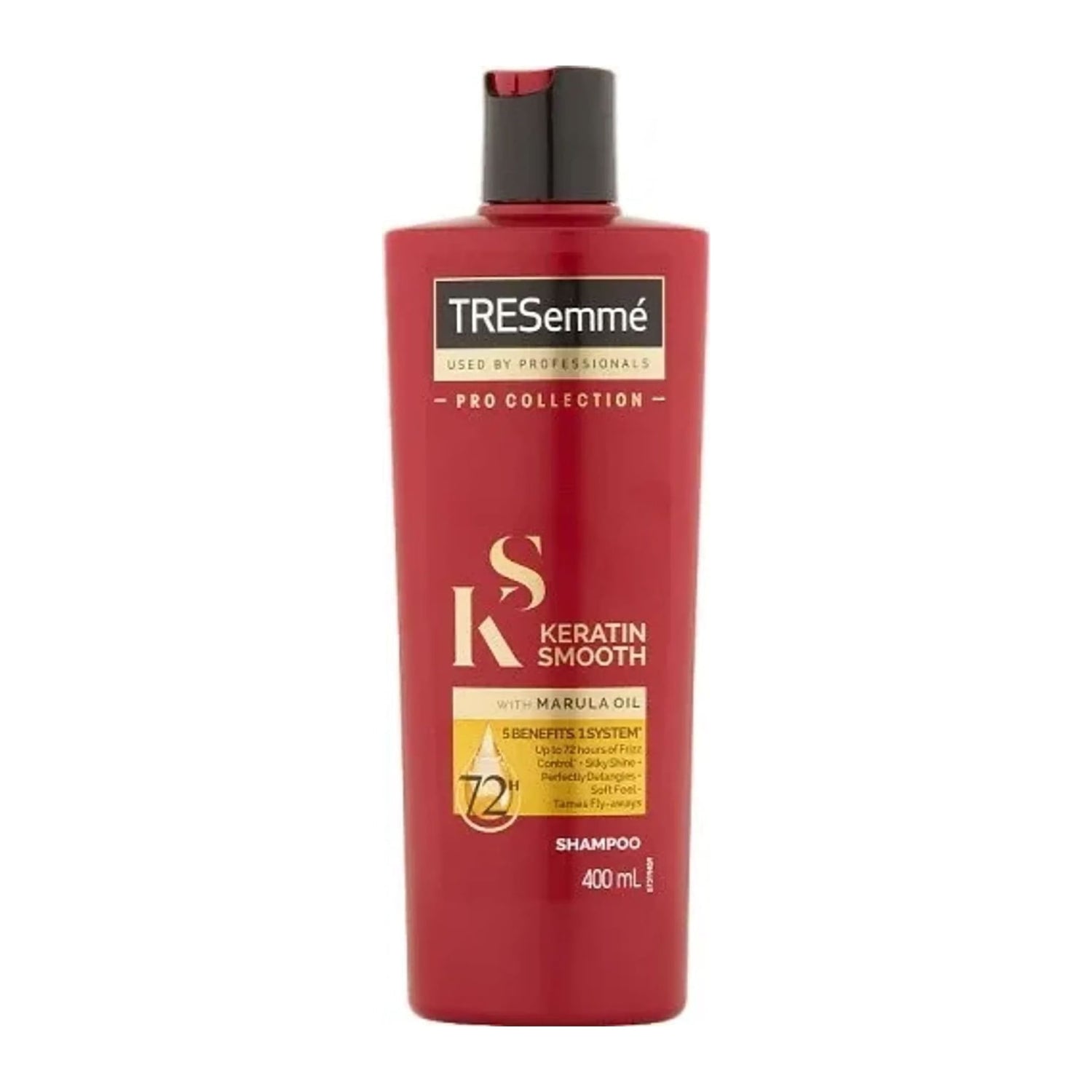 TRESemmé Keratin Seal Smooth Shampoo 400ml bottle for frizzy hair