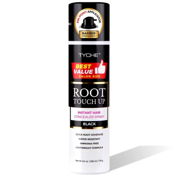 Tyche Root Touch Up Instant Hair Concealer Spray - Black 6.2 oz 250 Ml