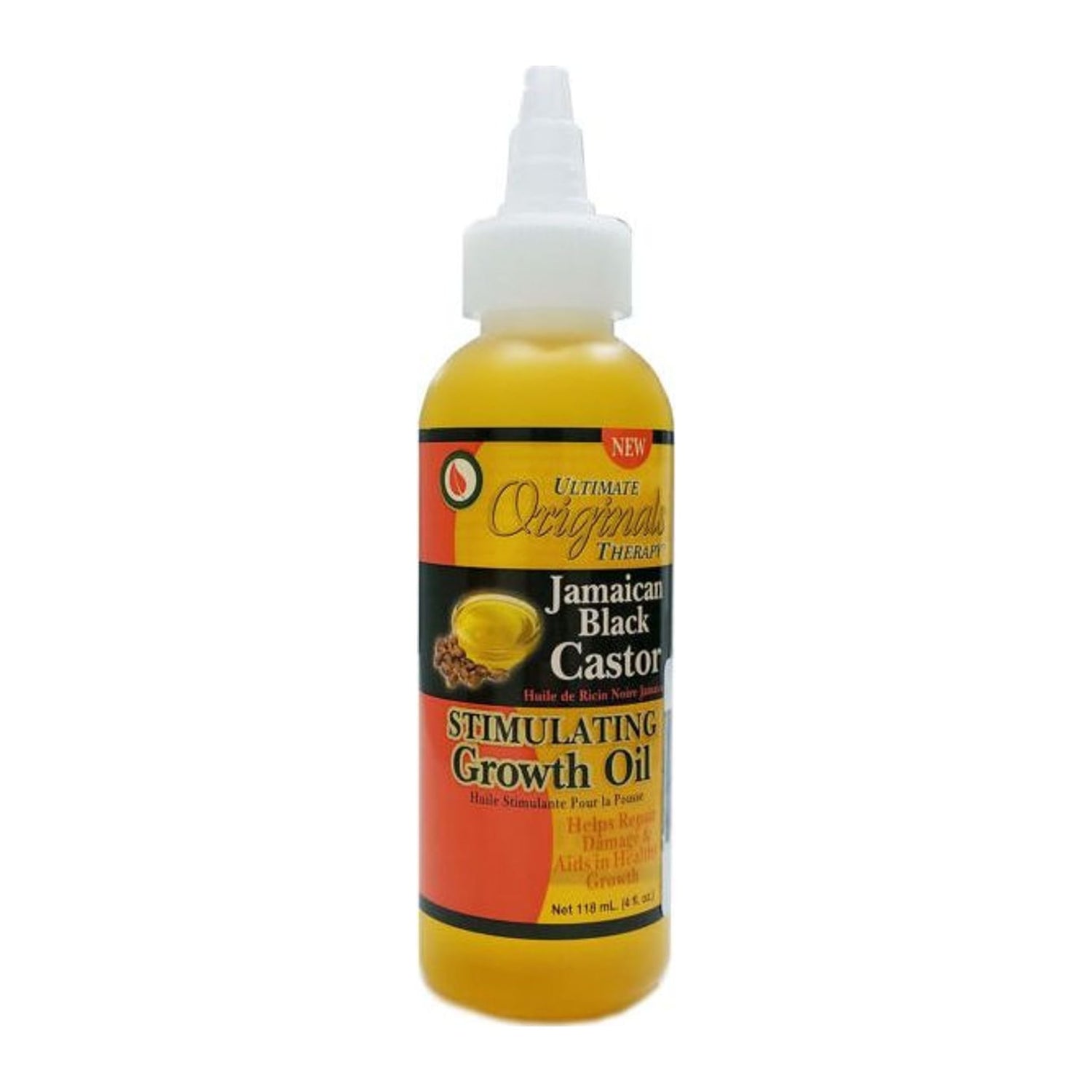 Ultimate Organics Jamaican Black Castor Oil with peppermint and rosemary 118ml bottle