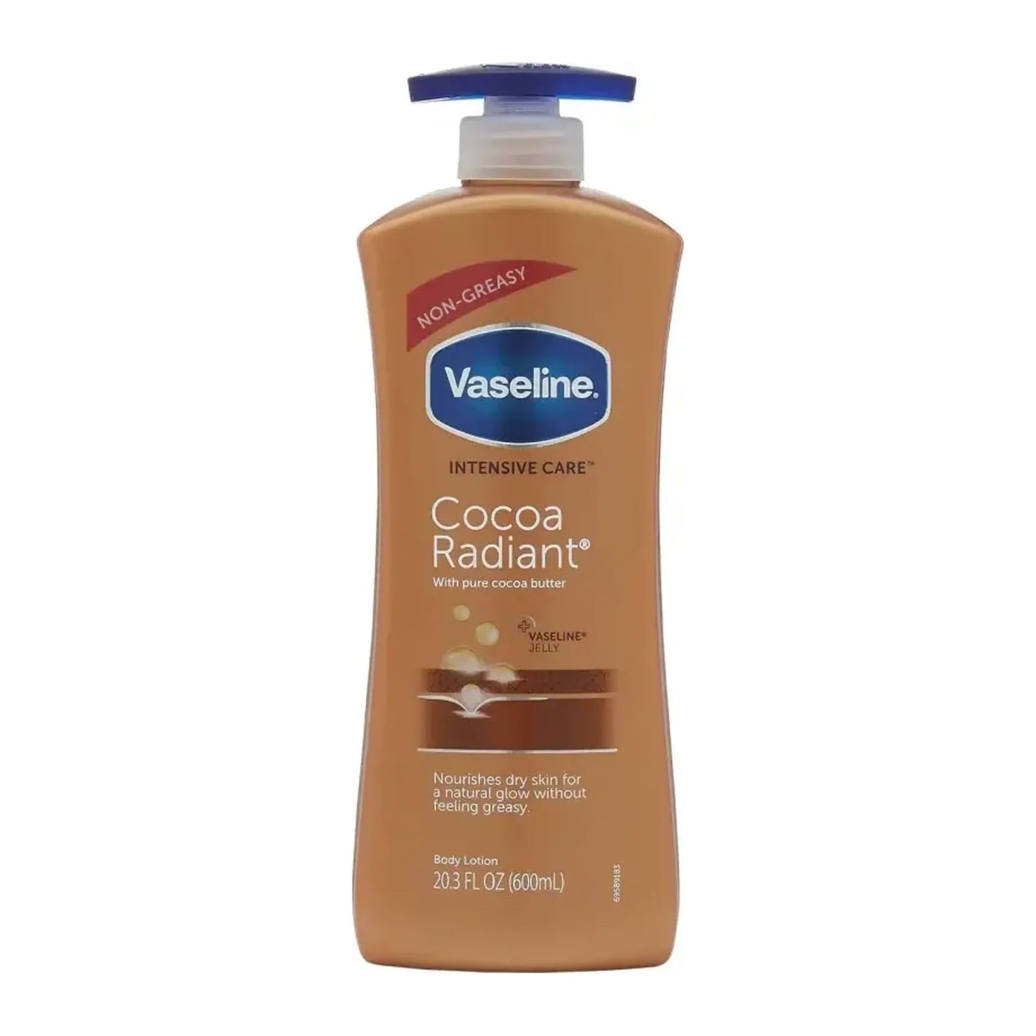 Vaseline Intensive Care Cocoa Radiant Non Greasy body lotion 400ml bottle