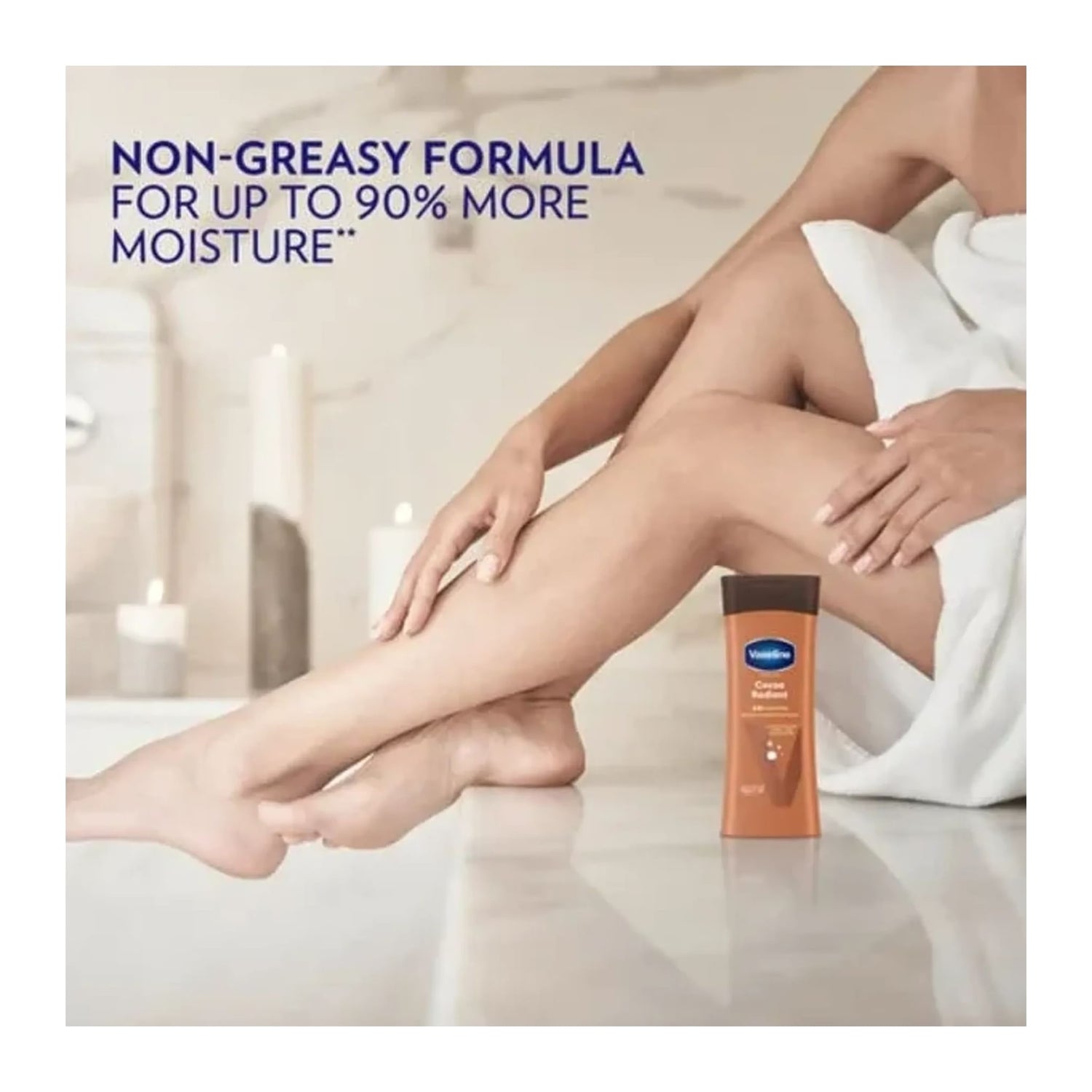 Vaseline Intensive Care Cocoa Radiant Non Greasy body lotion 400ml bottle