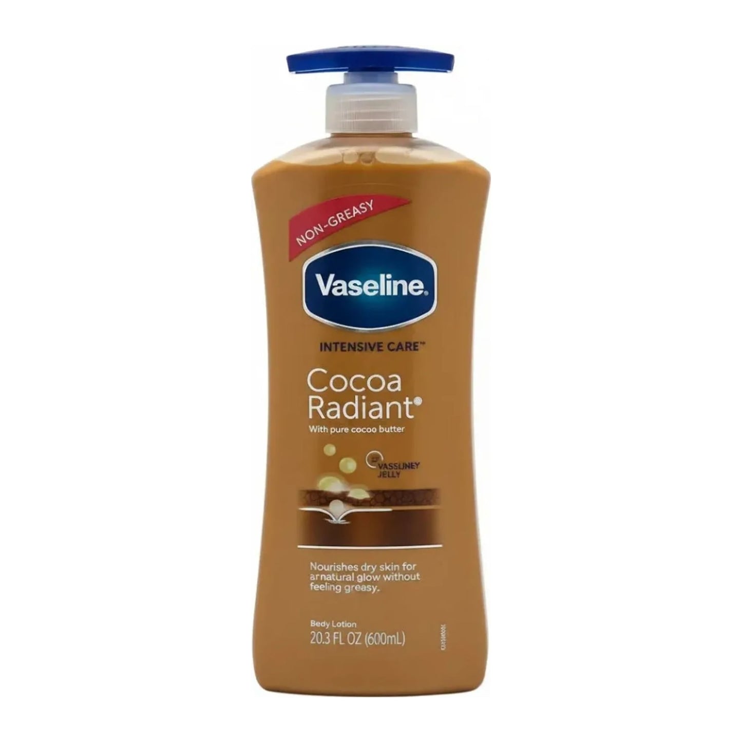 Vaseline Intensive Care Cocoa Radiant Non Greasy body lotion 400ml bottle