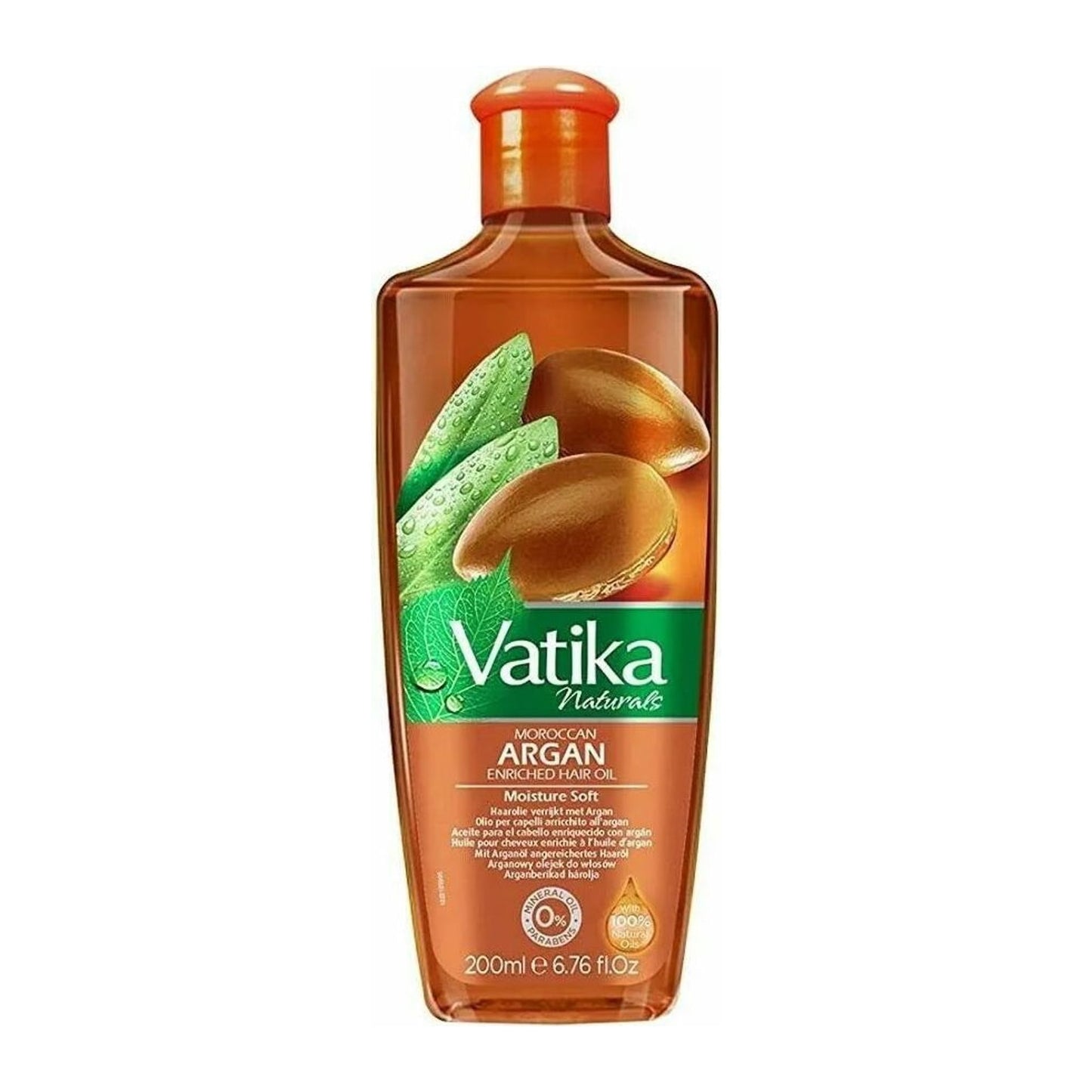 Vatika Naturals Argan Hair Oil 200ml bottle by Dabur Vatika for dry frizzy hair