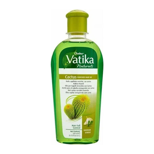 Dabur Vatika Naturals Cactus Hair Oil 200ml bottle with coconut, jojoba and vitamin E
