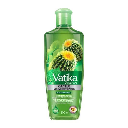 Dabur Vatika Naturals Cactus Hair Oil 200ml bottle with coconut, jojoba and vitamin E