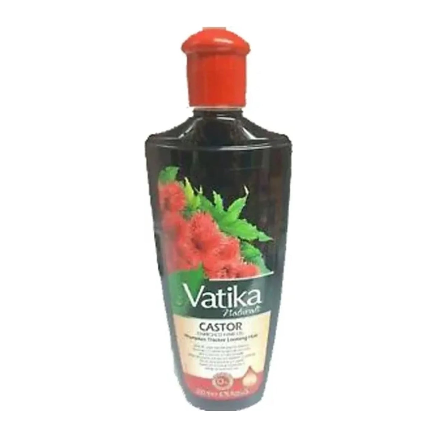 Vatika Naturals Castor Enriched Hair Oil 6.76oz bottle with castor, rosemary and lemon oils