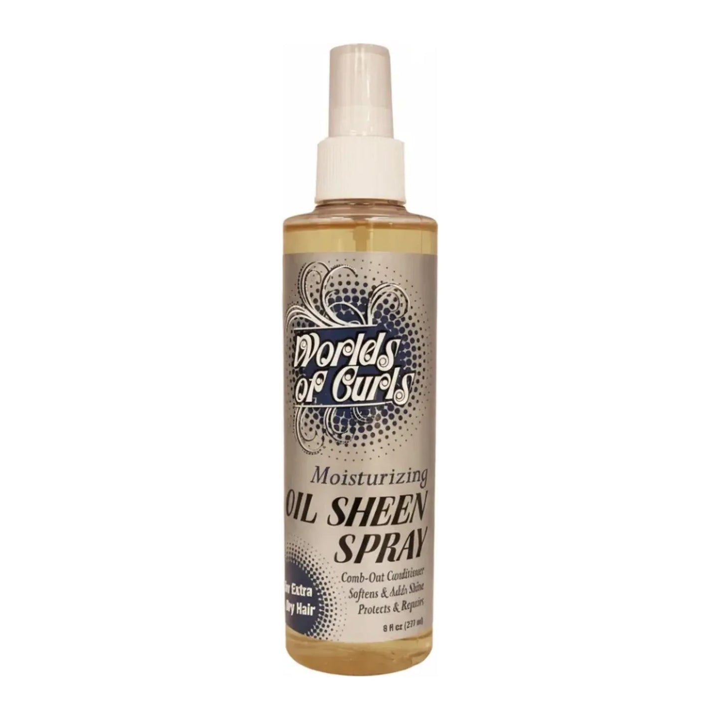 World of Curls Moisturizing Oil Sheen Spray for extra dry hair 237ml can
