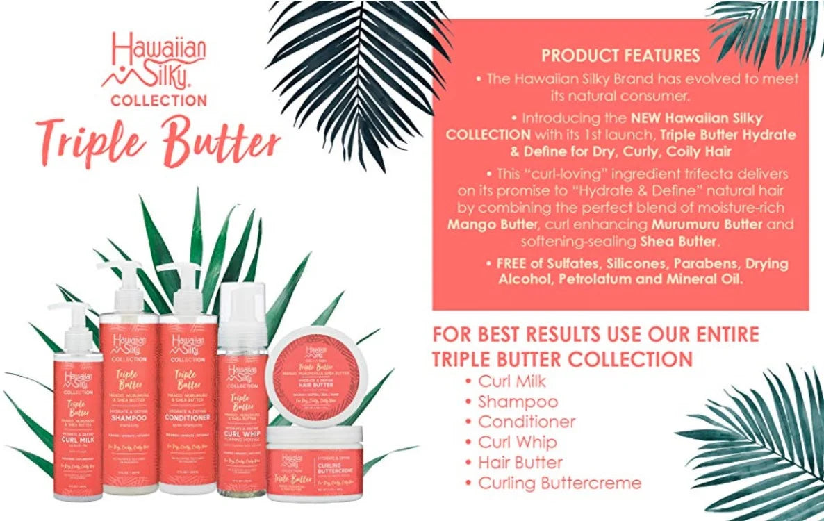 Hawaiian Silky Mango and Murumuru Butter Hydrate & Define Shampoo 12oz