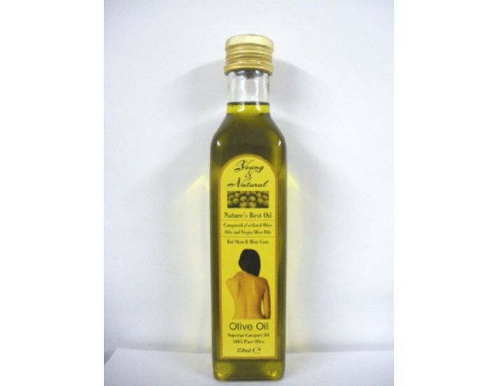 Young & Natural 100% Pure Olive Oil For Skin & Hair 250ml