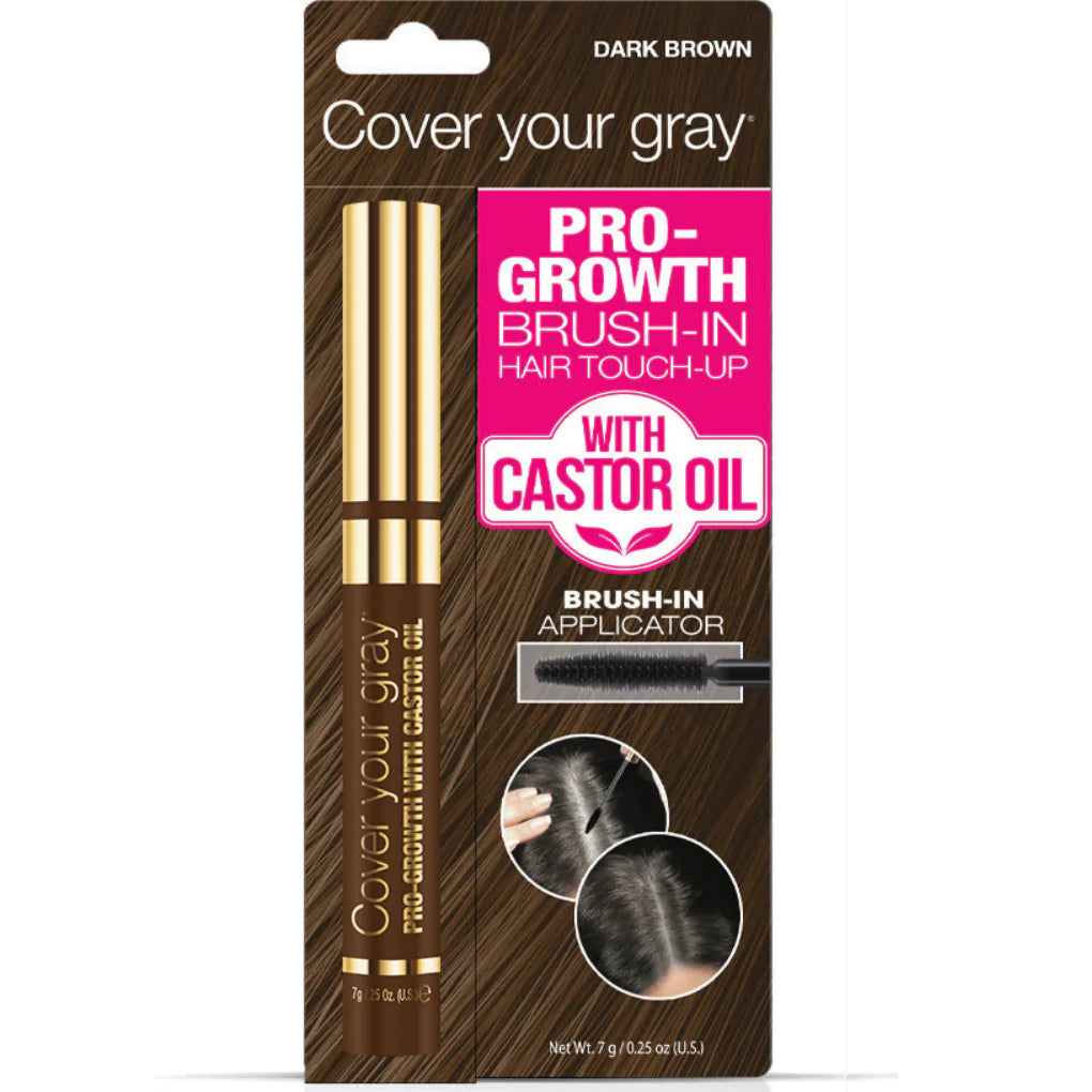 Cover Your Gray Pro-growth Brush-in Hair Touch-up With Castor Oil - Keep