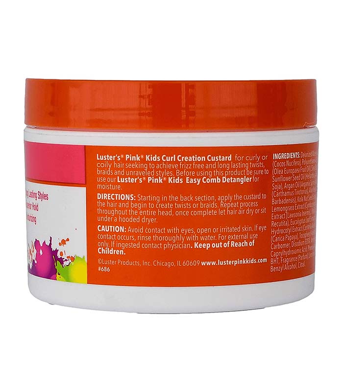 Luster's Pink Kids Curl Creation Custard For Twist And Braids - 8oz