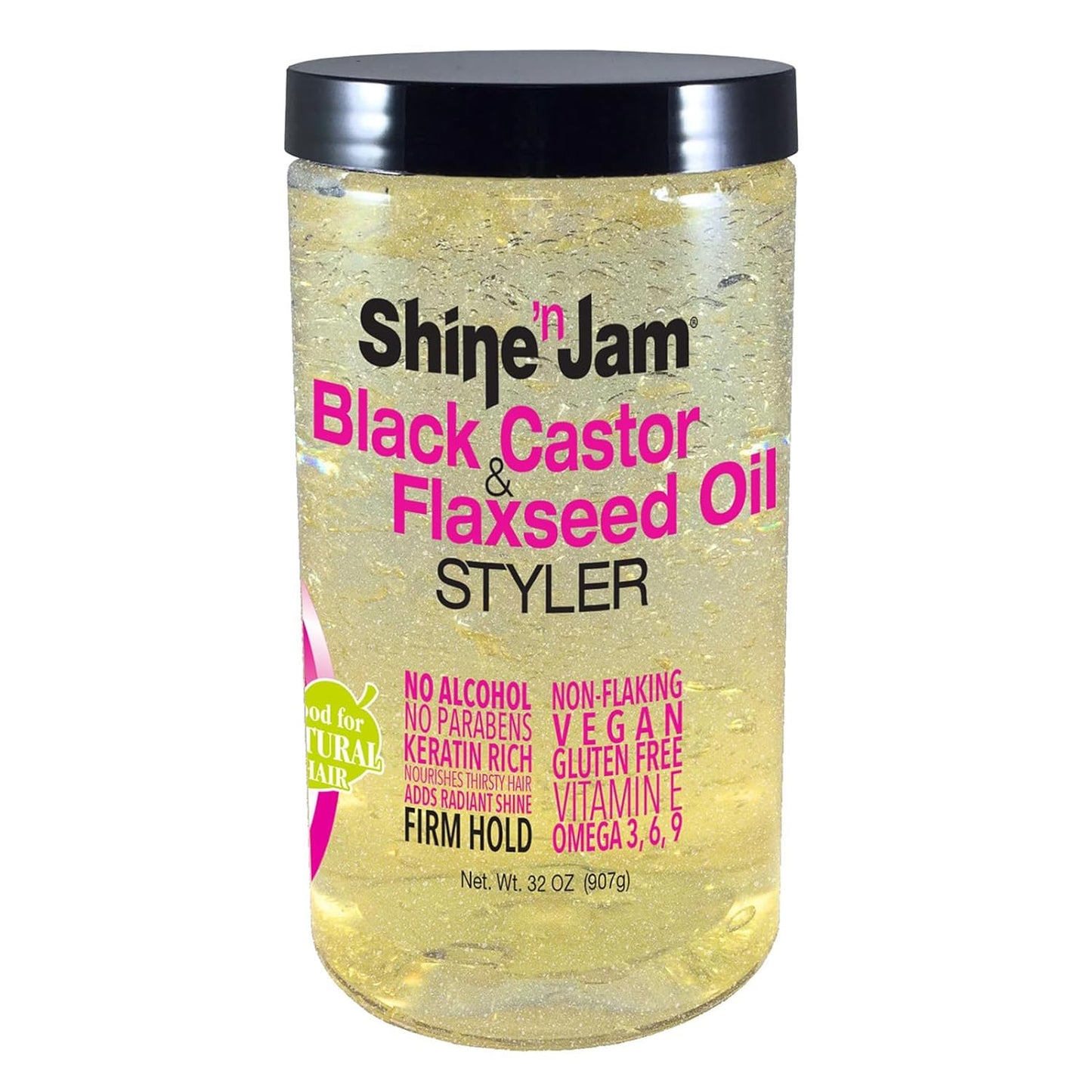 Shine 'N Jam Black Castor Oil& Flaxseed Oil Styler