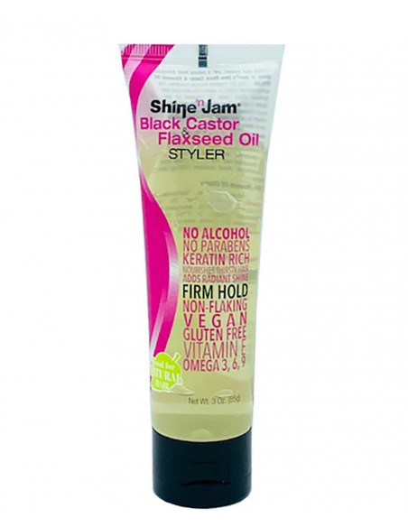 Shine 'N Jam Black Castor Oil& Flaxseed Oil Styler