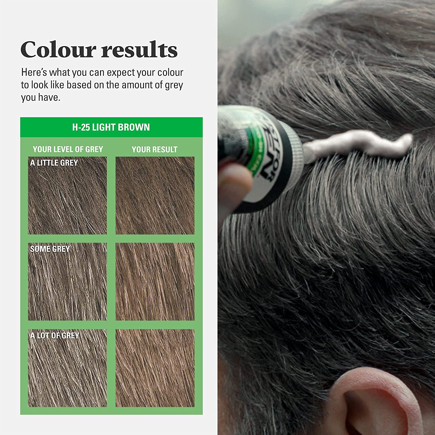 Just for men Original Formula Light Brown Hair Dye – H25