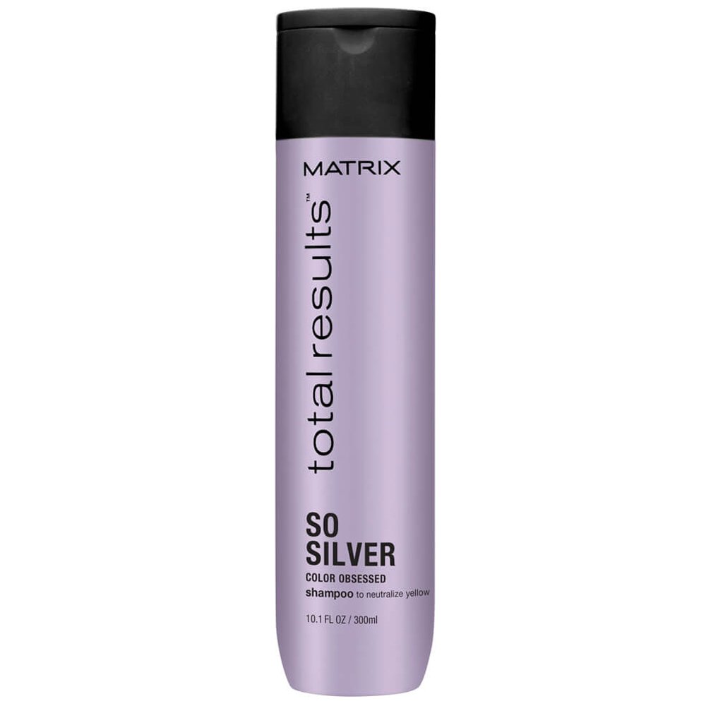 Matrix Total Results Color Obsessed So Silver Shampoo to Neutralize Yellow Tone in Blonde Hair - 300ml