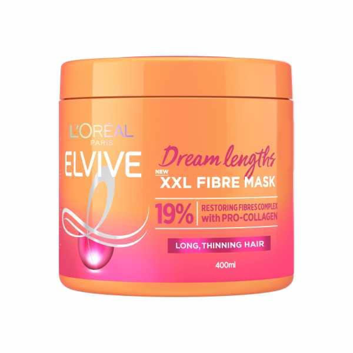 L'Oreal Paris Elvive Dream Lengths Xxl Fibre Mask - 400ml