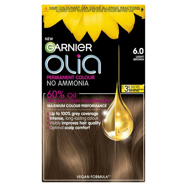 Garnier OLIA Permanent Hair Dye Colour Cream Different Shades Ammonia Free