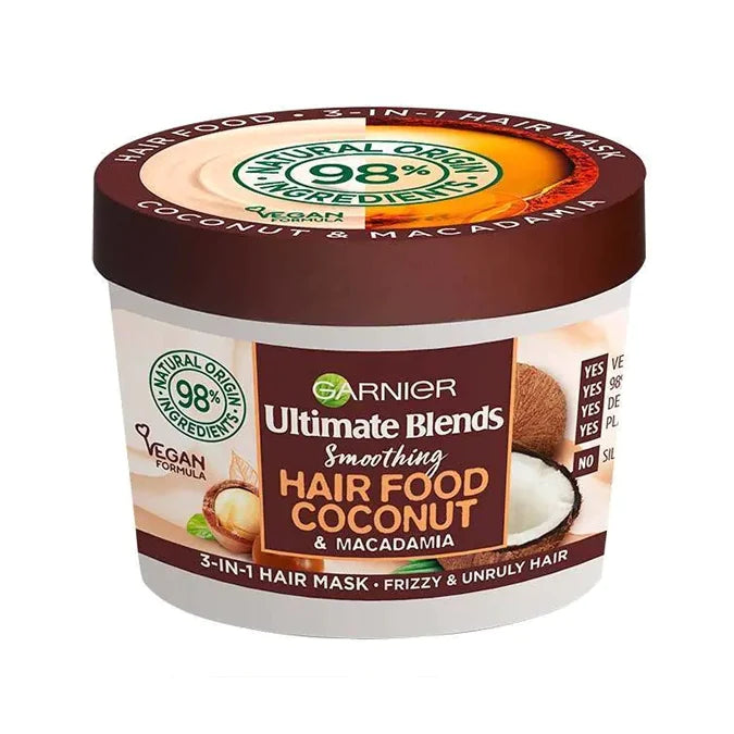 Garnier Ultimate Blends Hair Food Coconut Oil 3-in-1 Frizzy Hair Mask Treatment - 390ml
