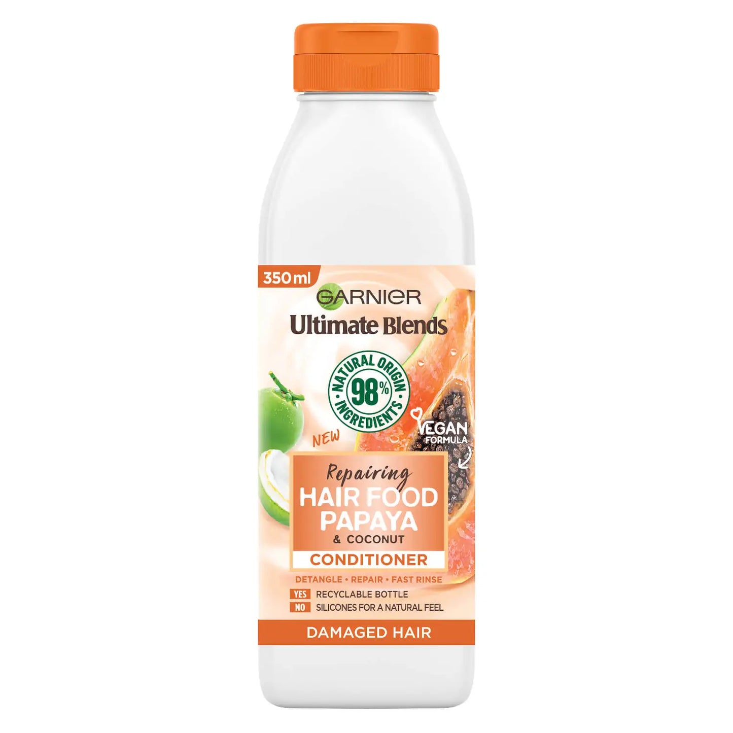 Garnier Ultimate Blends Repairing Hair Food Papaya Conditioner For Damaged Hair - 350ml